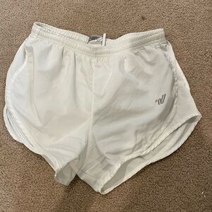 women’s white running shorts
